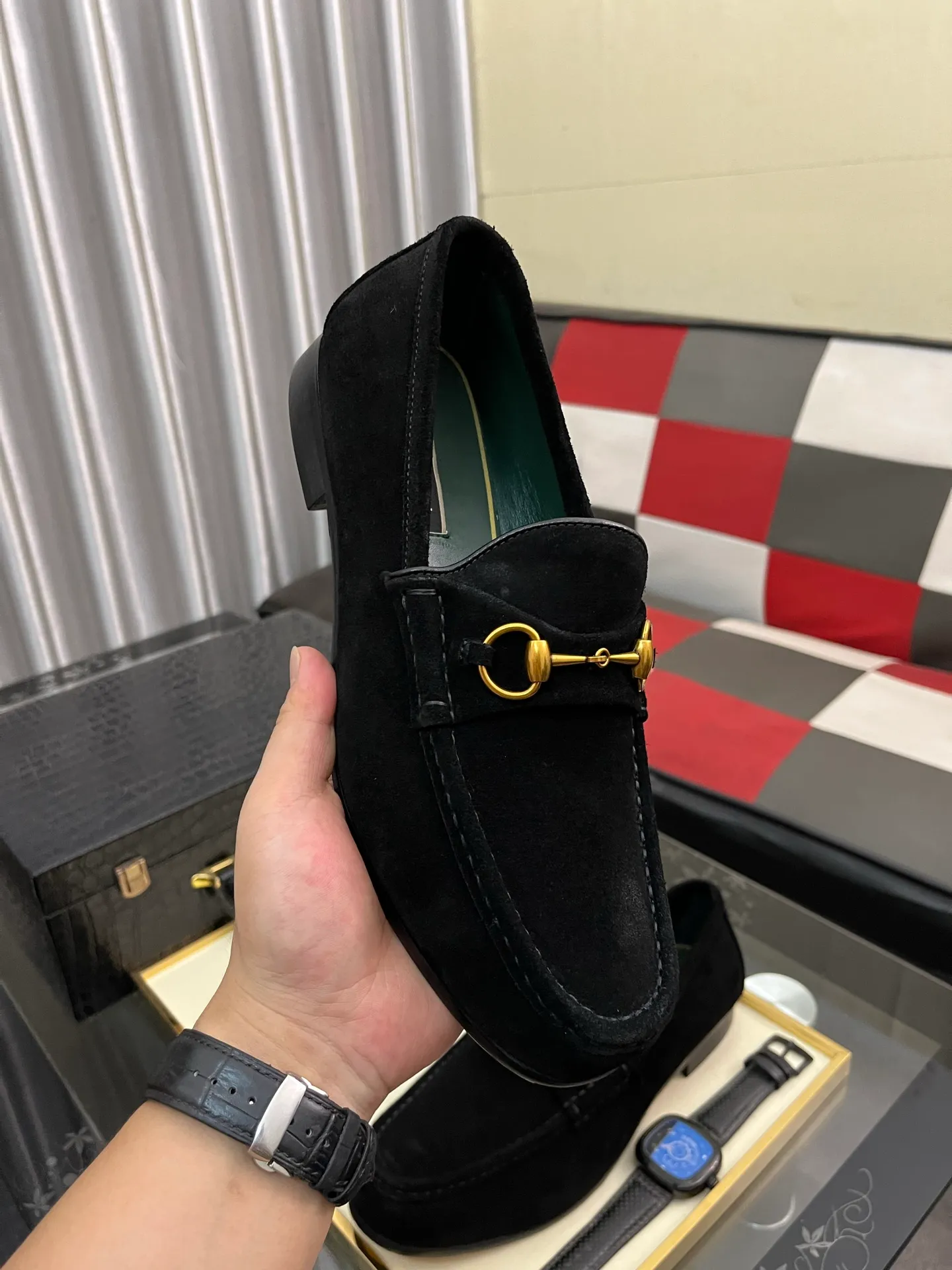 Men's Men's Shoes 💰540⌚️⌚️【GUCCI】The most popular classic Gucci leather shoes. Synchronized with the official website, the upper is made of Italian first-layer cowhide ➕cowhide lining, with unique brand and unique craftsmanship. Highlighting the hot style of the new year. Stop hesitating, stop wandering, get it now. Digital: 38--444️⃣colors available